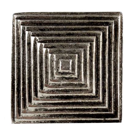 Square Pyramid Antique Silver Aluminium Cabinet Knob